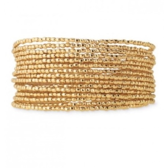 Stella & Dot | Dainty Gold Bangle Bracelet Bardot Retired Treasure - Picture 4 of 8